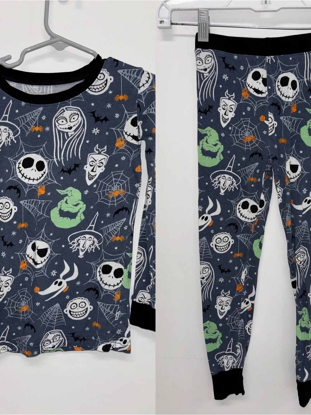 Little Sleepies Jack Skellington bamboo pajamas set 5/6 nightmare Christmas